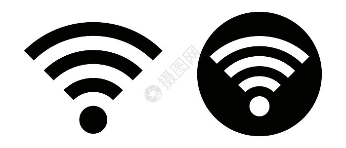 Wi-Fi 图标集 网络图标 矢量图片