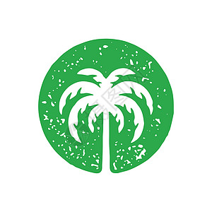 热带夏季旅行假期绿色圆绿圈标志型金刚树纹理图片