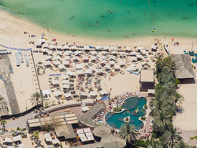 迪拜玛瑞娜海滩 从高处看图片