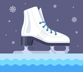 晚上滑冰乐趣游戏娱乐运动爱好冰鞋溜冰场数字溜冰者鞋类图片