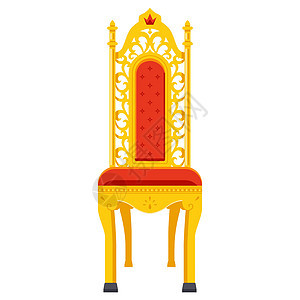 金子为皇帝雕刻的王位 经典风格的椅子图片