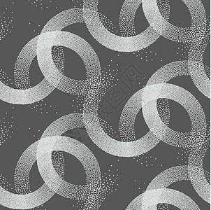 灰色背景的回溯样式中无缝丝状纹理 可用于织物设计 EPS 10纺织品白色工作粮食过渡传播雕刻圆形云纹黑色图片