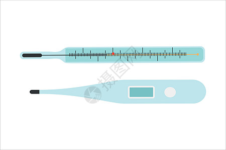 矢量电子医用温度计 医用水银 数字温度计设计模板 在白色背景上孤立的矢量图技术测试保健工具医院诊断艺术温度药品医生图片