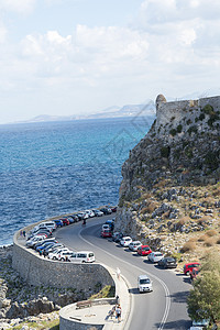 海边的公路景象 克里特岛 克里特岛图片