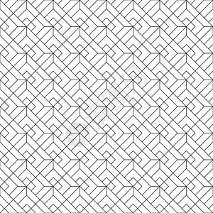 无缝几何图案 白色背景上的黑色 平均厚度线装饰打印激光马赛克几何学棕色墙纸装饰品风格格子图片