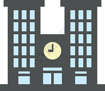 大学图标 城市建筑符号 建筑外楼等图片