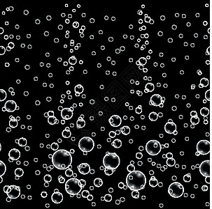 泡泡无缝模式 在液体背景中现实空气图片