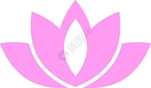 Lotus徽标 Zen花 粉红花瓣图标图片