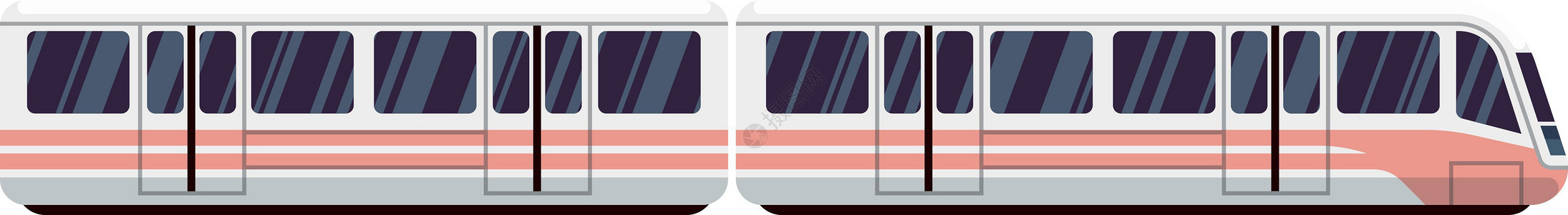 列车图标 现代电动地铁或铁路运输图片