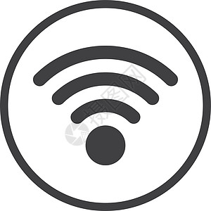 Wi-fi 点标标签 无线网圆形图标图片