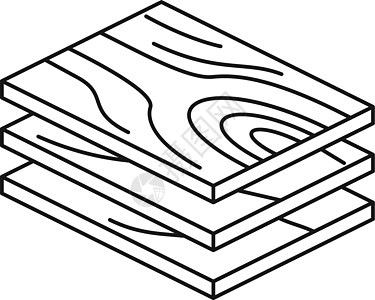 木板图标堆叠式木板图案 线条样式的建筑材料图片