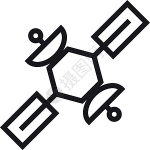 空间站图标 人造销售品 导航技术符号和导航技术标志图片