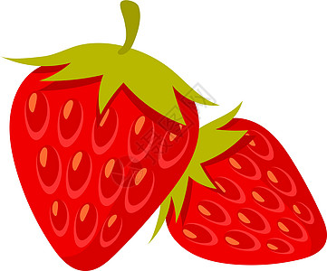 草莓图标 甜红莓 健康甜点图片
