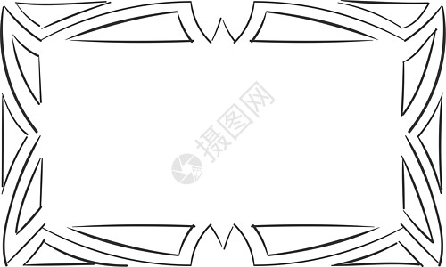 装饰框架 涂鸦风格的空白方形边框图片