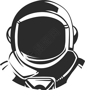 空太空帽 黑色宇航员肖像 空间标志图片