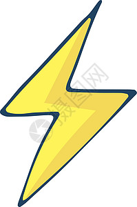 闪电符号 闪光标志 能源动力图标图片