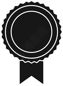 圆形装饰海豹图标 保证质量符号背景图片