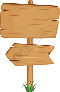 卡通路标牌 配箭板的木质桶模板图片