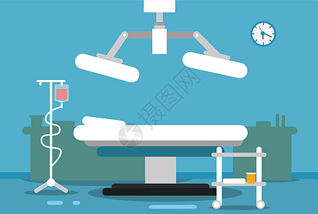 内部外科手术室 有外科手术表的医院病房图片