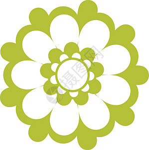 绿色花绿徽章 生态自然花牌图片