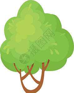 种植树木 生命星球有机环境的绿色景点 矢量设计图片