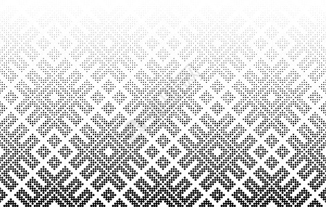 无缝半通向矢量背景 中度淡出 高度96位数装饰白色织物黑色圆圈正方形海报插图风格打印图片