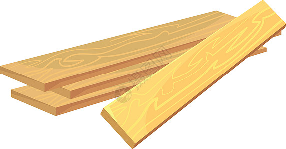 一堆木板 建筑木材 木板 地板用木材 建筑材料 卡通平面矢量图图片