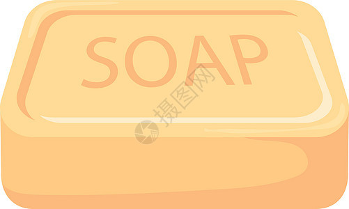 黄肥皂棒 木制洗手图标图片