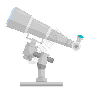 望远镜卡通图示 天文星观测科学研究设备插图(ACT)背景图片