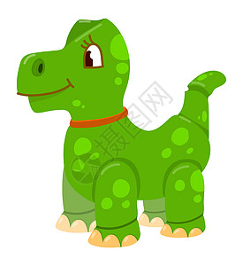 玩具恐龙 可爱绿色迪诺 卡通人物图片
