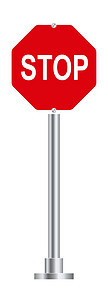 停止路标 警告符号 注意图标图片