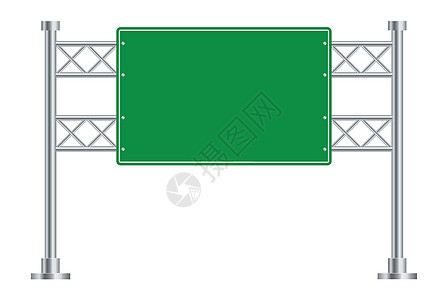 公路信息委员会 绿色道路标志图标图片