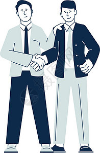 伙伴关系的握手 男子团结一致 成功合作;和(或)图片