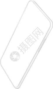 现实的智能手机模型 愤怒的空白工具屏幕图片