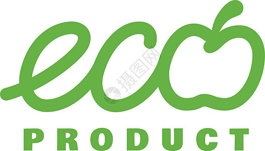 生态产品标志 绿色清新生态会徽图片