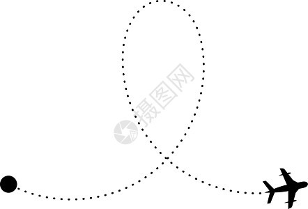 飞行方式虚线飞行 飞机飞行轨迹图片