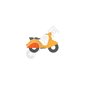 Scooter 标志身份盒子公司插图送货发动机旅行车辆自行车运输车图片