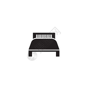 床图标服务插图帮助枕头民众就寝汽车旅馆床垫沙发图片