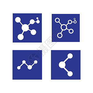 分子标志 vecto插图艺术保健技术标识生物学原子环形基因公司图片
