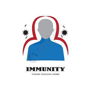 免疫免疫徽标流感保健男人疫苗医院感染插图免疫力标识免疫图片