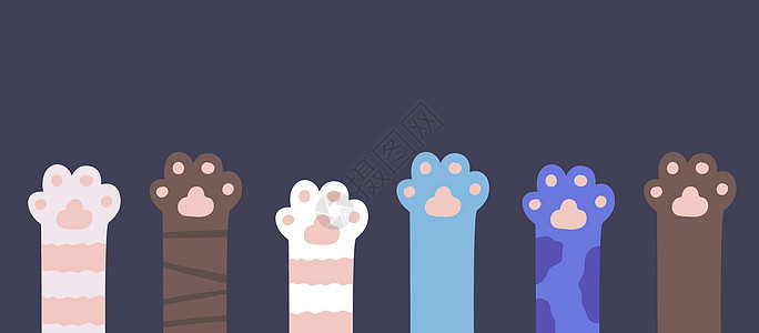猫爪 珍珠猫毛腿 有趣的家庭宠物脚猫咪荒野打印朋友们乐趣连体毛皮艺术脚趾友谊图片