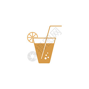 暑期饮料图标标志徽标设计插图模板稻草液体苏打酒吧玻璃瓶子咖啡啤酒酒精餐厅图片