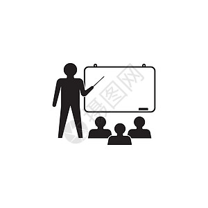 教师图标学习者教练课程会议教育扬声器艺术说明演讲黑板图片