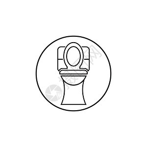厕所图标平底锅浴室网络男人制品陶瓷插图洗手间男性座位图片
