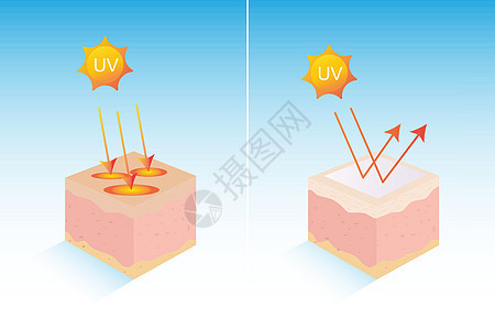 Uv 保护皮肤图片