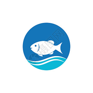 鱼类标志钓鱼海浪宠物标识餐厅盘子绘画动物海洋生活图片
