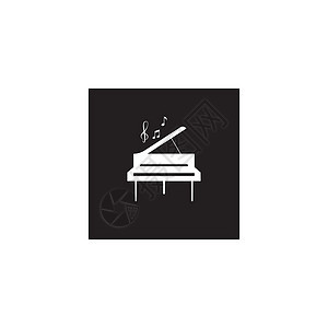 钢琴标识娱乐笔记乐器艺术插图乐队海报键盘音乐会标签图片