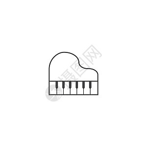 钢琴图标插图横幅标识艺术乐队钥匙娱乐笔记键盘标签图片