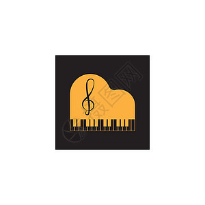 钢琴标识笔记旋律艺术钥匙横幅娱乐标签乐器音乐海报图片