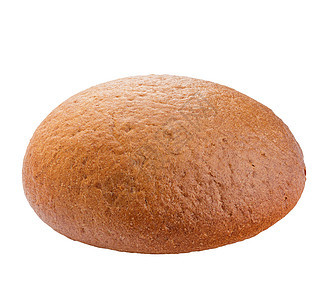 孤立的新鲜面包食品粮食食物饮食白色棕色小吃早餐小麦营养图片